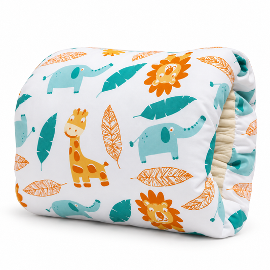 Cojín de lactancia Nurvi, estampado Safari
